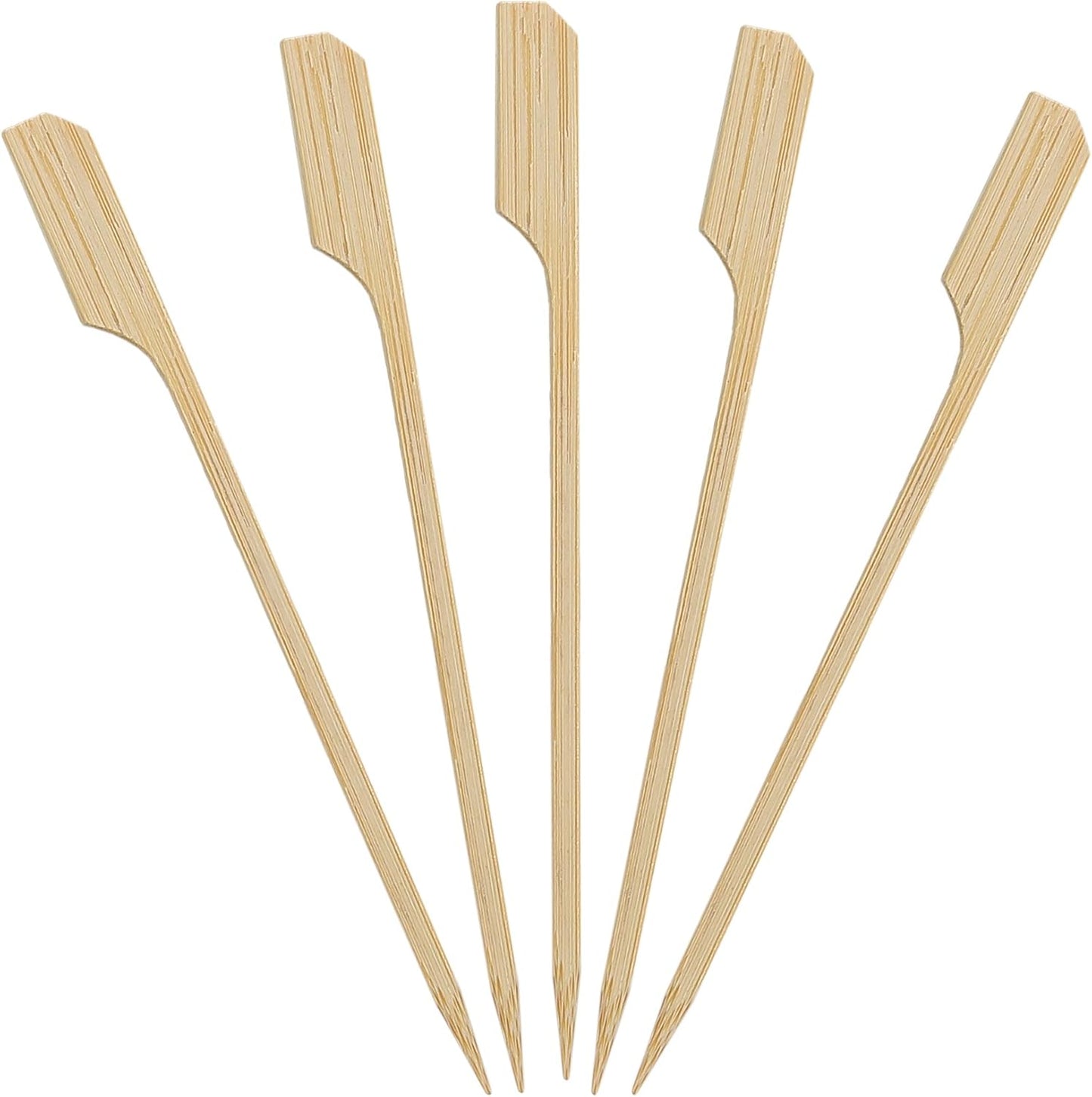 Natural Bamboo Skewers for Appetizers - 200 Count