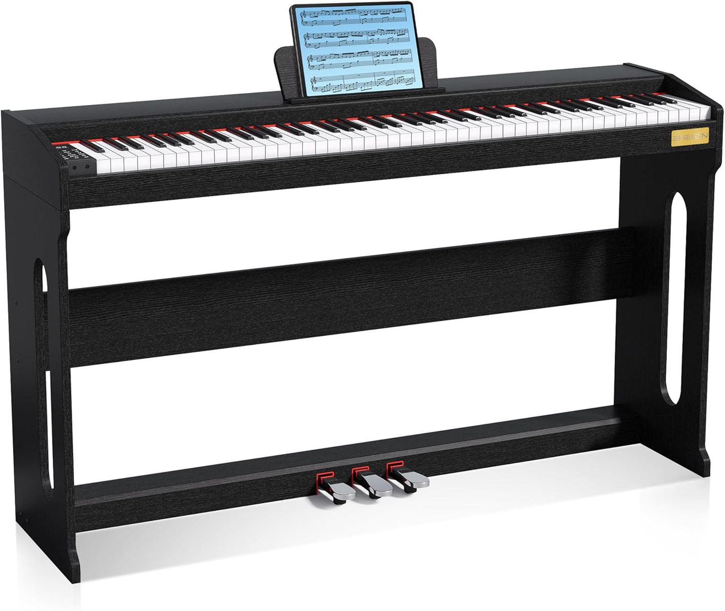 SHEIRIN 88-Key Digital Piano: Touch-Sensitive & Semi-Weighted for Adult Beginners!