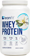 LeanFit WHEY Protein Natural Vanilla - 24g Protein Per Serving