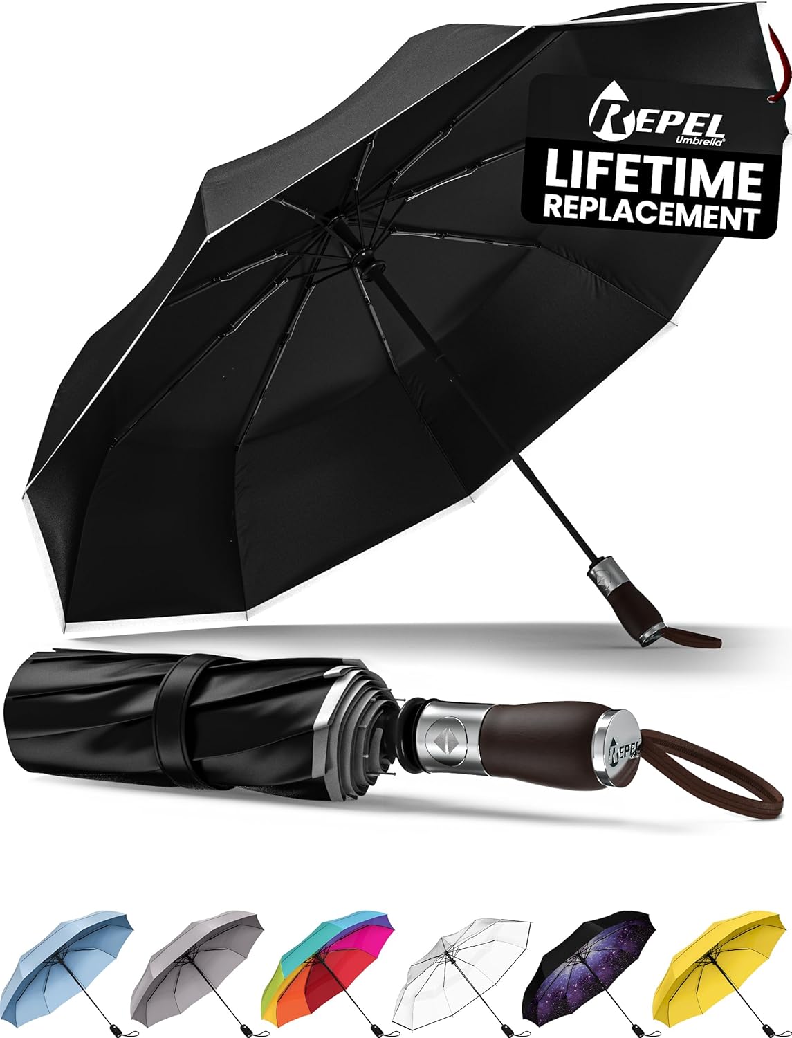 Repel Umbrella - Windproof Travel Umbrella for Rain Protection