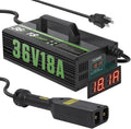YUANRI 36V EZGO TXT Golf Cart Charger - 18 AMP LCD Display