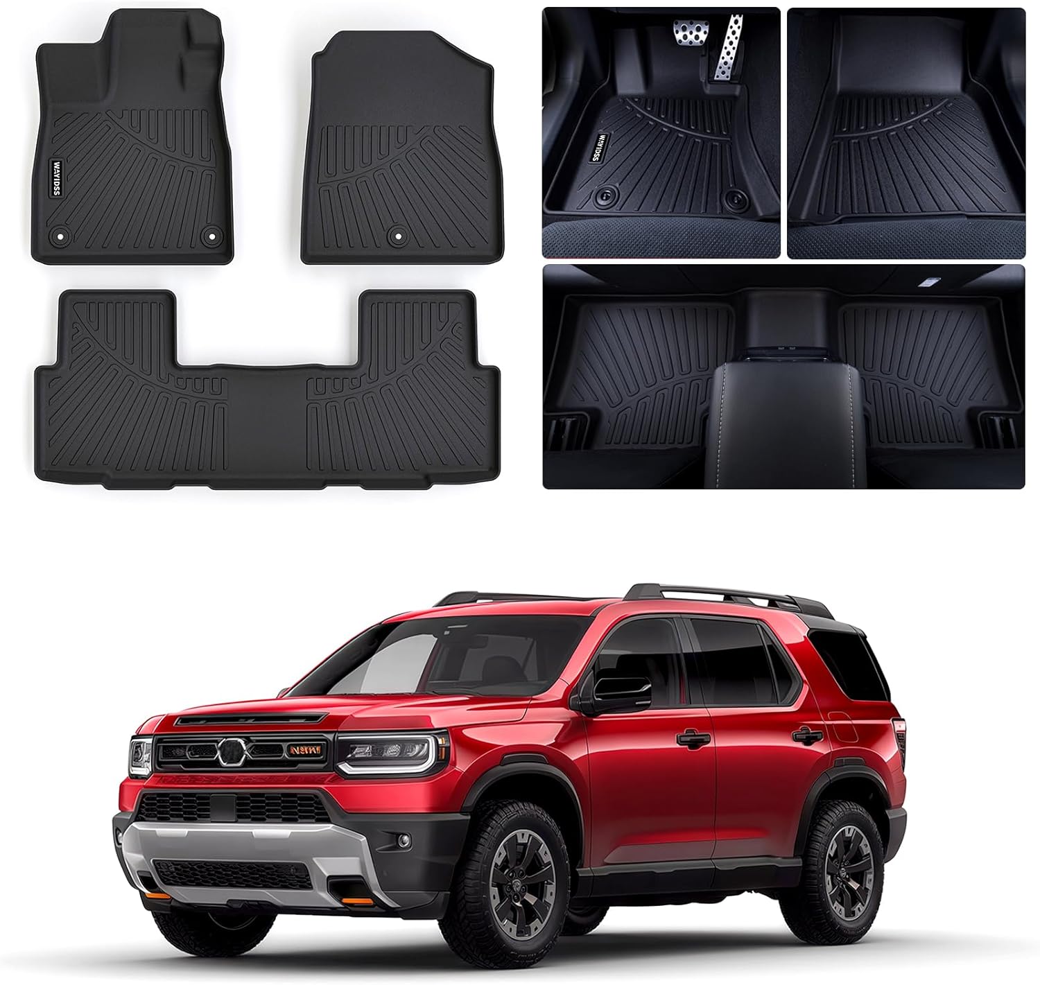 Custom Fit Floor Mats for 2026 Honda Passport - All Weather