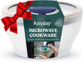 Microwave Glass Cookware 4-Cup Steamer & Airtight Storage