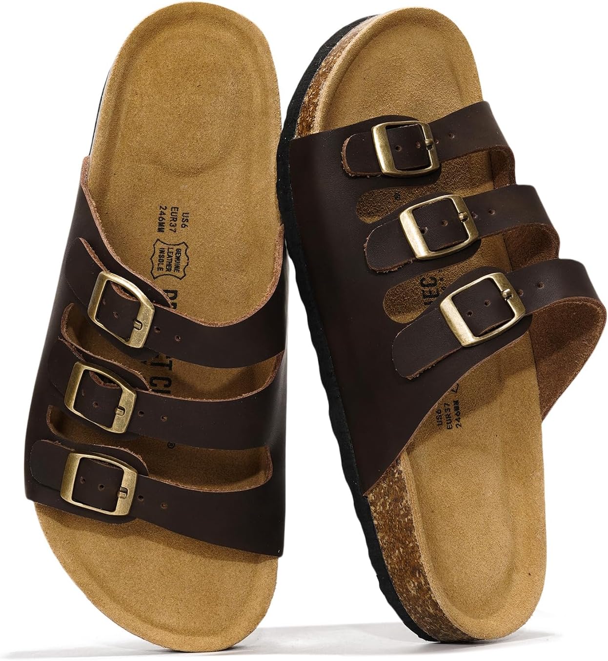 Project Cloud Genuine Leather Summer Sandals for Women 2025