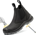 Steel Toe Work Boots for Men Slip-on Chelsea Boot (Style QBM7)