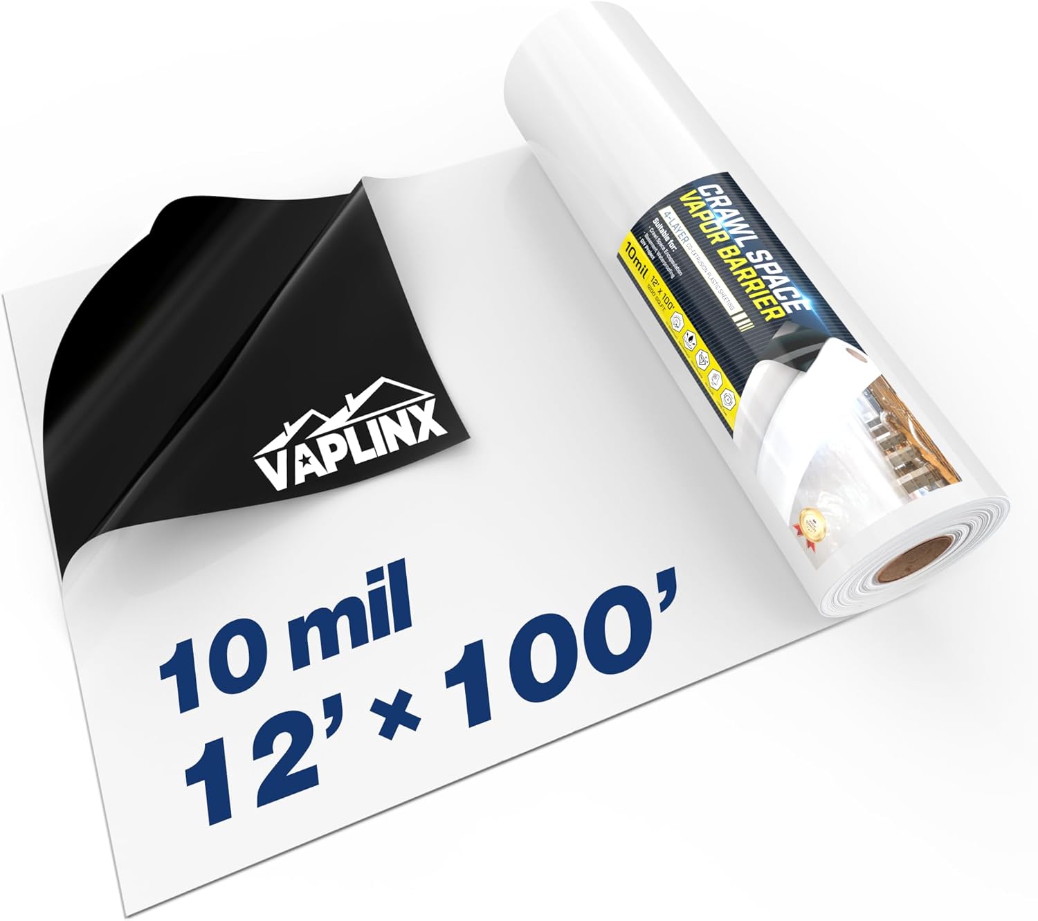 10 Mil Crawl Space Vapor Barrier for Effective Moisture Control