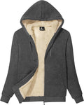 Hoodies for Women Winter Fleece Sweatshirt - Full Zip Sherpa Lined
