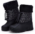 Kids Winter Snow Boots for Girls Boys - Waterproof Warm Fleece Lining