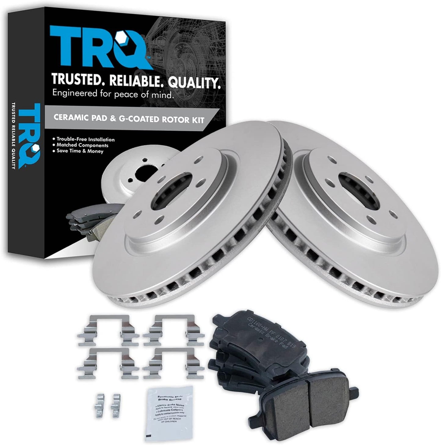 Premium G-Coated Ceramic Brake Pad & Rotor Kit for Malibu