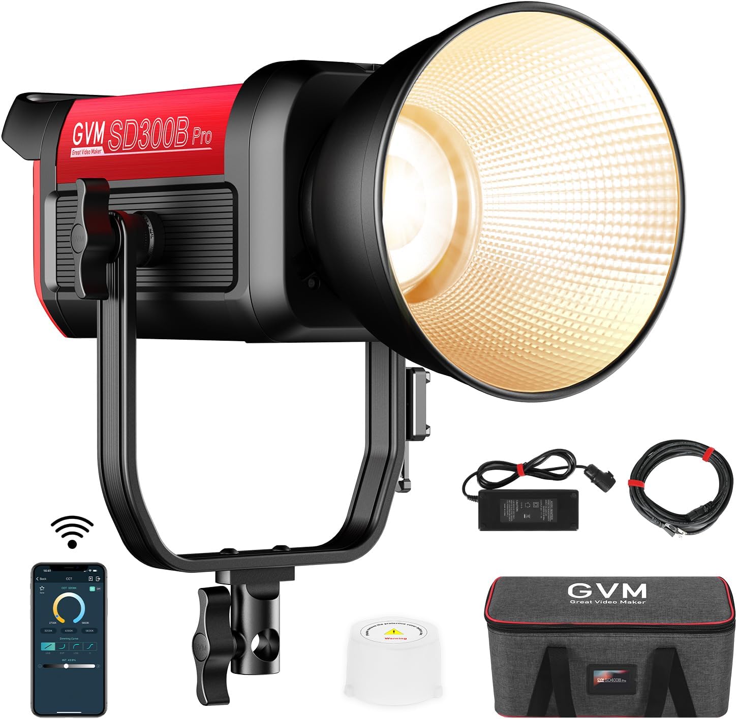 GVM LED Video Light with Bowens Mount for Professional Lighting