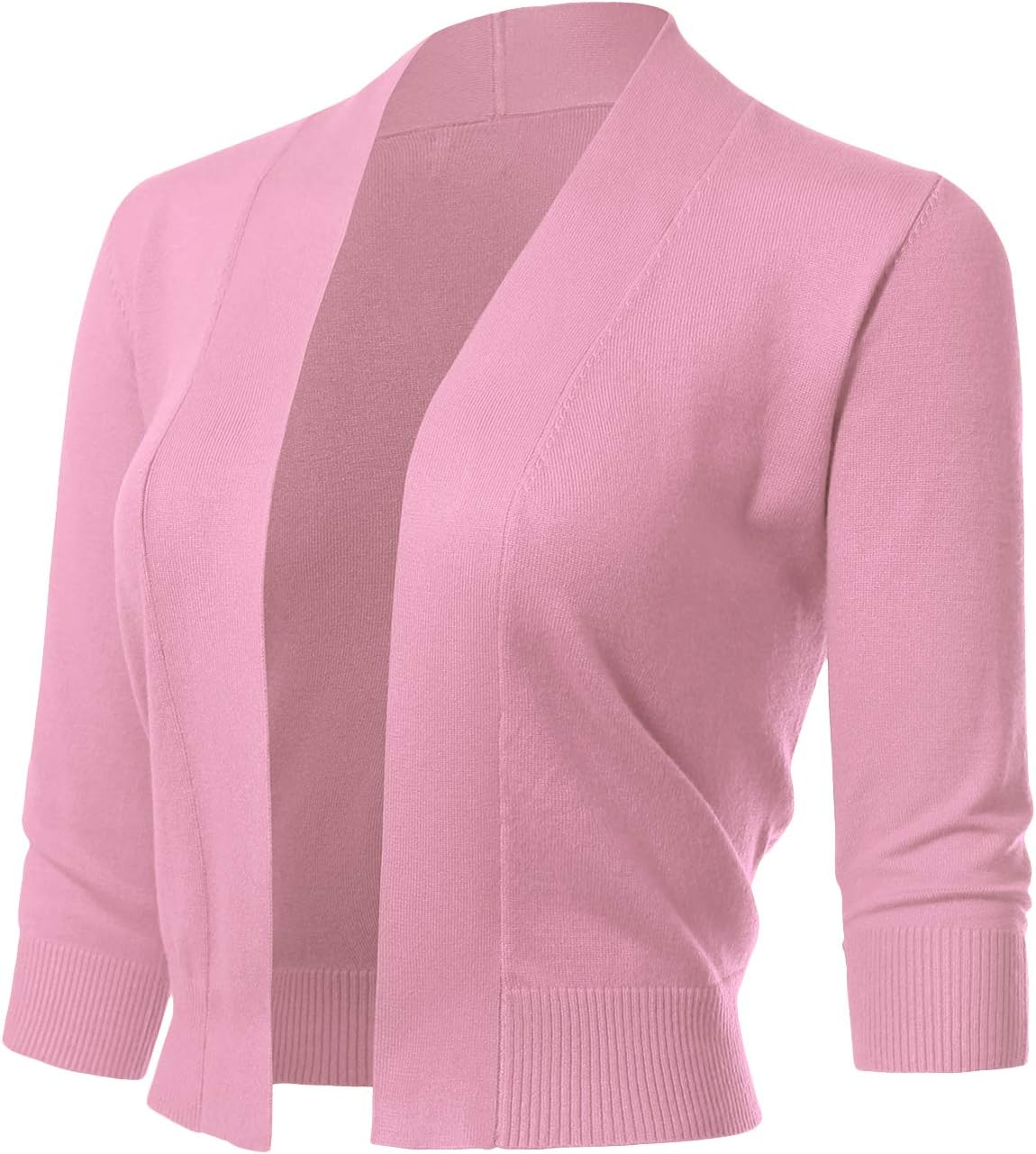 Allsense Women's 3/4 Sleeve Cropped Bolero Shrug Cardigan Review