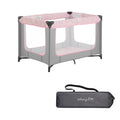 Dream On Me Zodiak Portable Playard in Grey and Pink - Lightweight