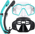 Snorkeling Gear for Adults Dry Top Snorkel Mask - 180 Panoramic View