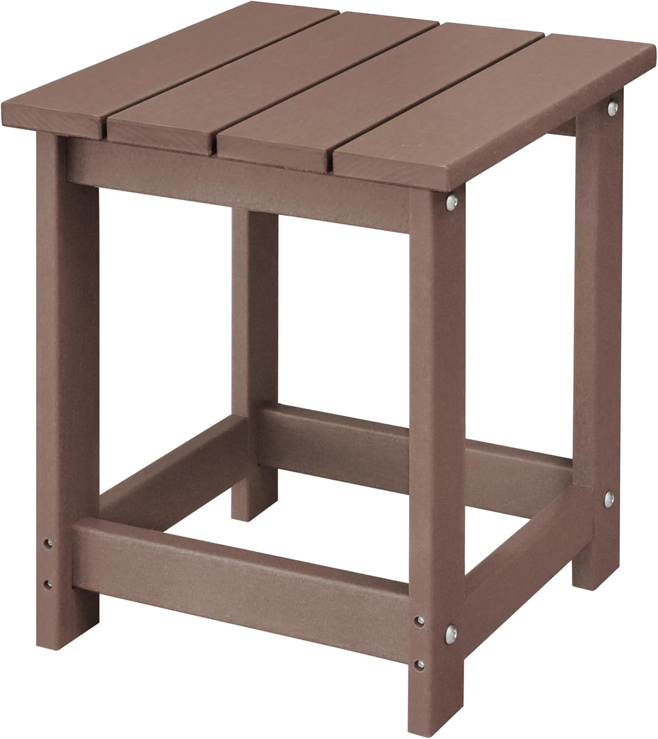 LZRS Adirondack Square Outdoor Side Table for Easy Maintenance
