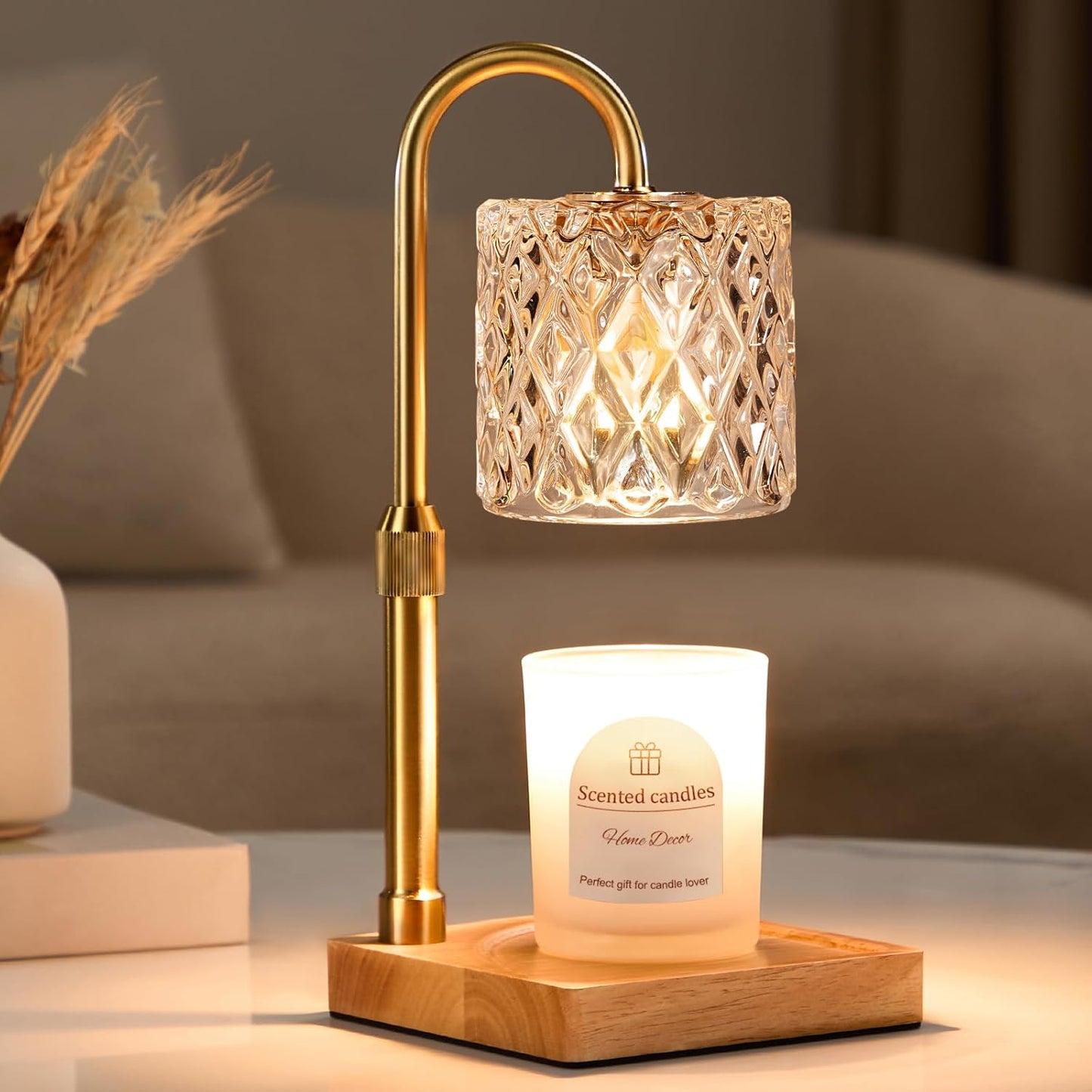 Hong-in Candle Warmer Lamp with Timer for Elegant Home Decor