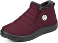 Hsyooes Womens Warm Fur Lined Winter Snow Boots - Waterproof Ankle
