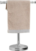 Polished Chrome Towel Stand 13 in - Space Saving Counter Towel Rack