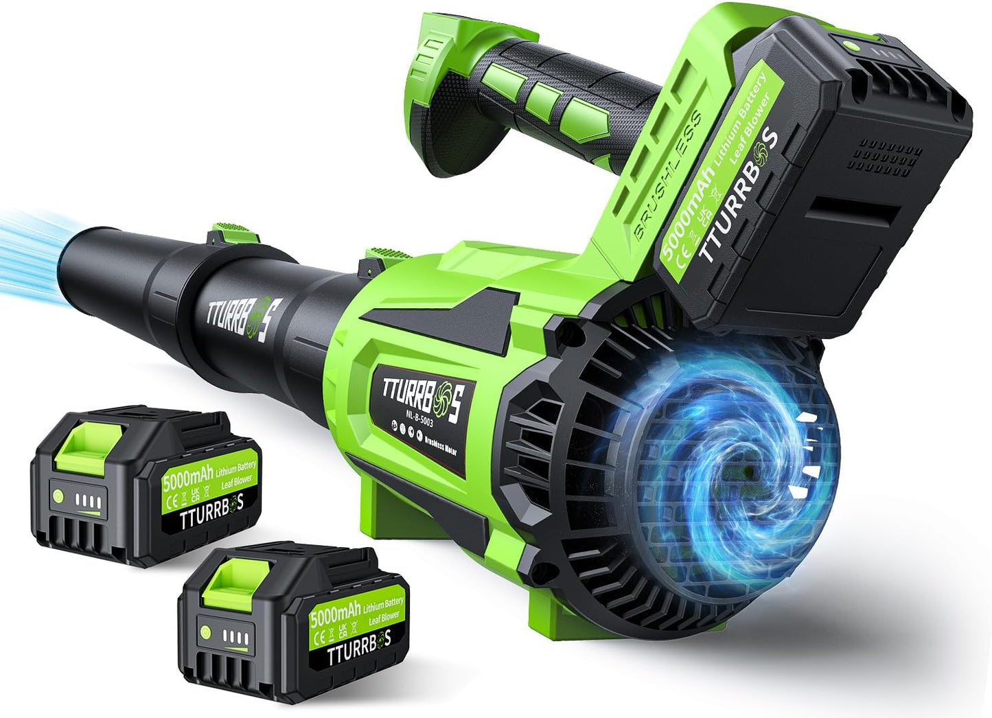 Leaf Blower Cordless with 650CFM Brushless Motor for Lawn Care