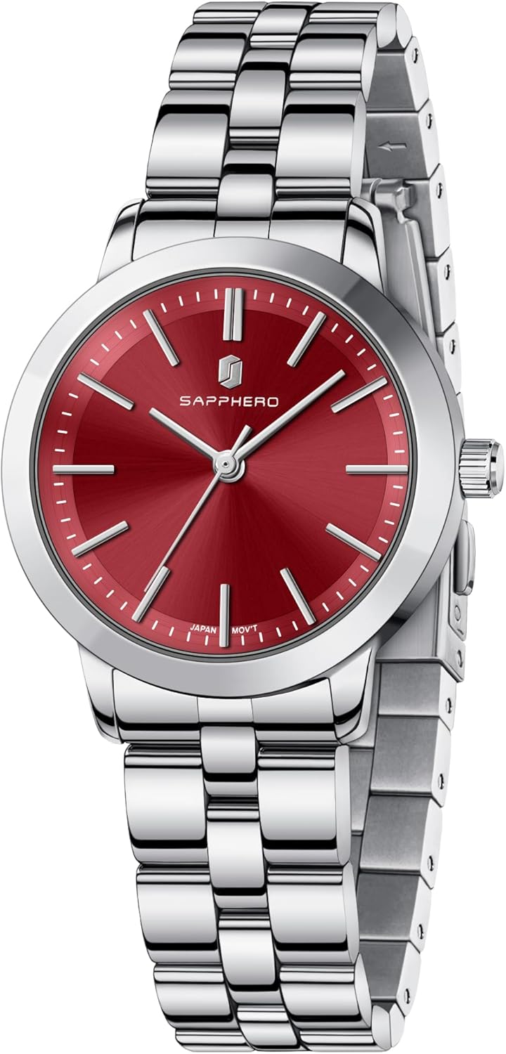 SAPPHERO Luxury Women's Bracelet Watch - 5ATM Waterproof