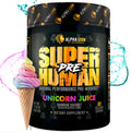 Superhuman Pre Workout Powder Unicorn Juice - Sustained Energy & Pump