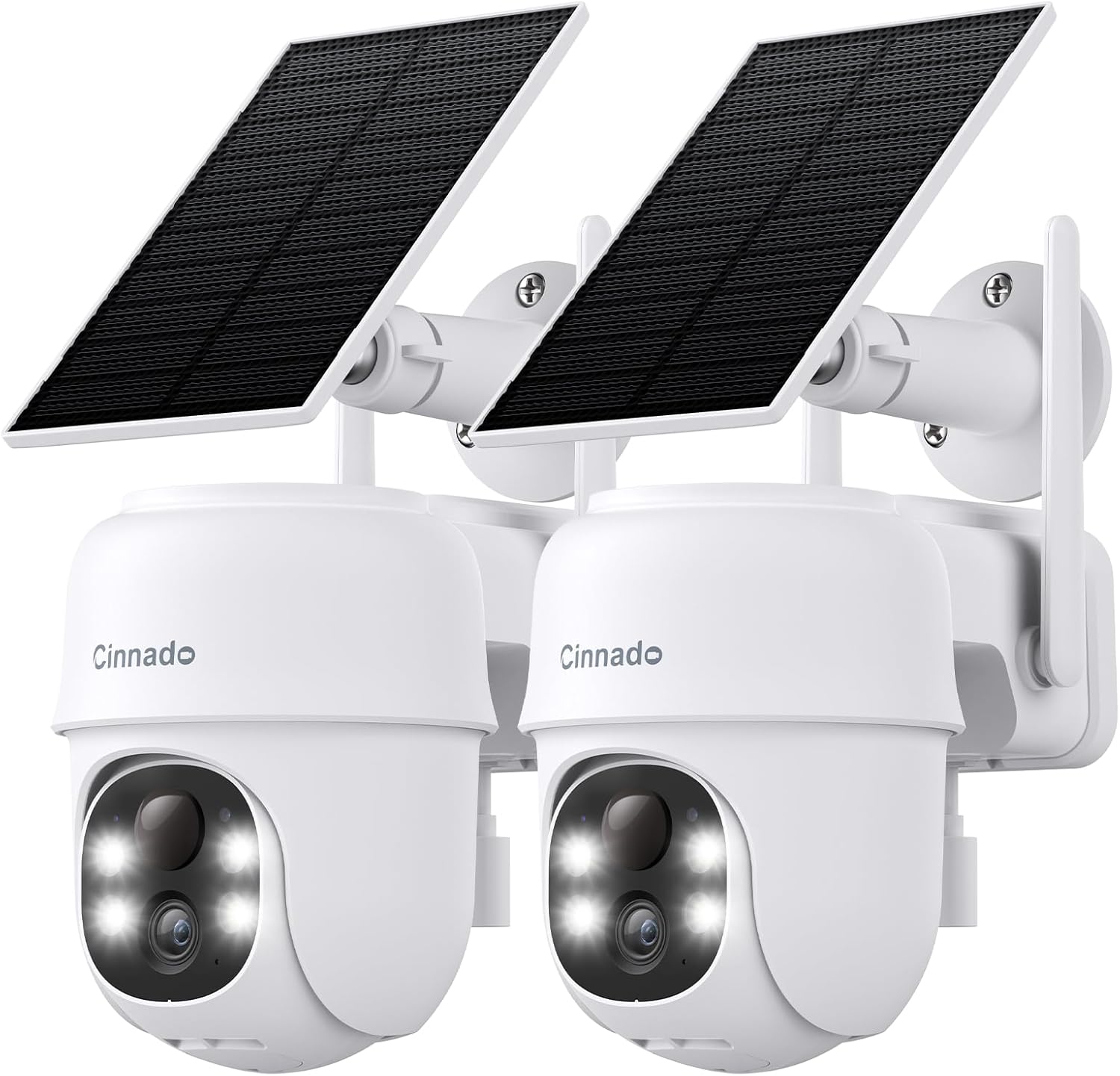 Advanced 2K Solar Security Cameras ~ AI Detection, Color Night Vision