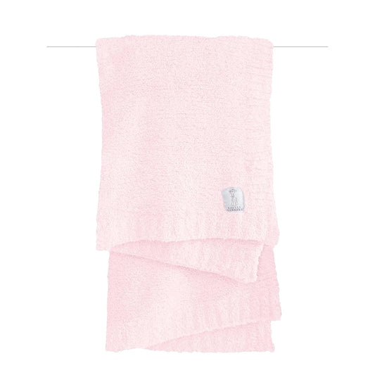 Little Giraffe Pink Chenille Knit Baby Blanket - Ultra Soft & Cozy!