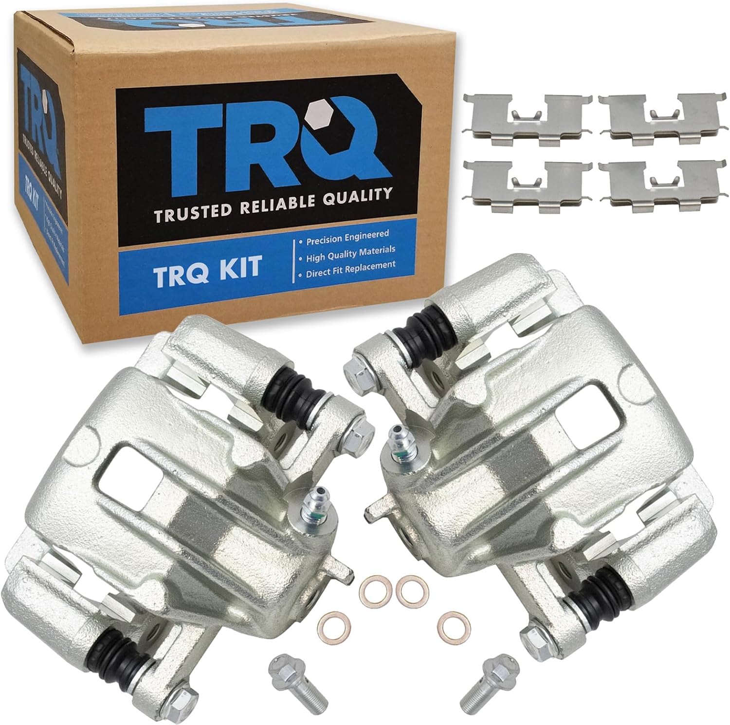 TRQ Rear Brake Caliper Set for Hyundai Sonata and Kia Optima