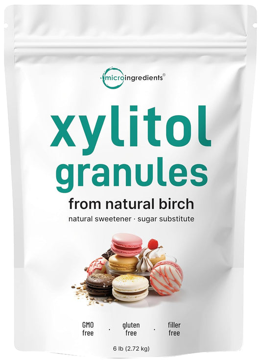 6lb Xylitol Sweetener: Sugar Substitute for Baking, Low Calorie, Keto-Friendly