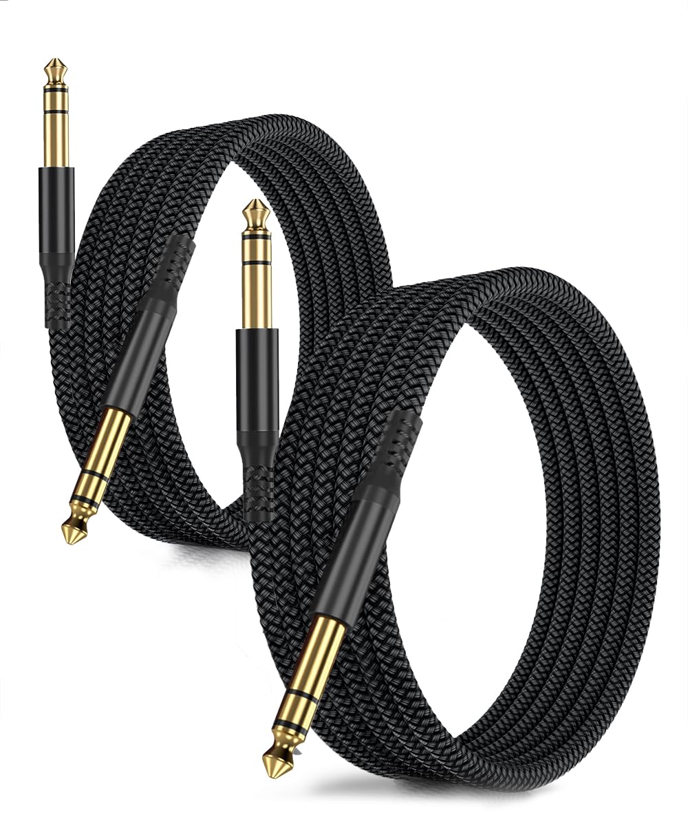 RUXELY 30FT Instrument Cable 2-Pack - High-Quality Audio Connection