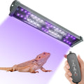 MIXJOY 11-Inch Dimming LED UVA UVB Light for Reptiles - Balanced UVB