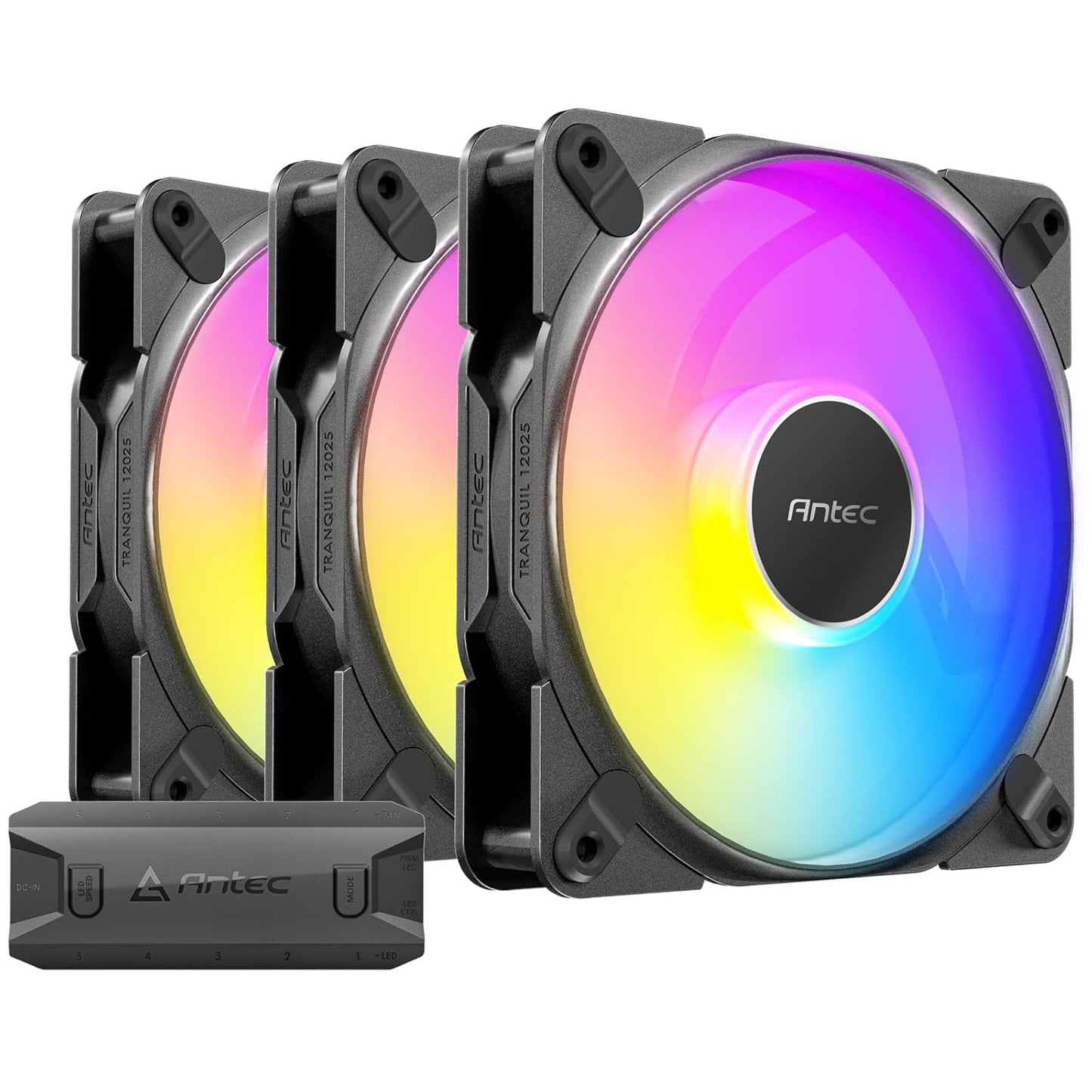 Antec Tranquil ARGB 120mm Case Fans for Quiet Cooling Power