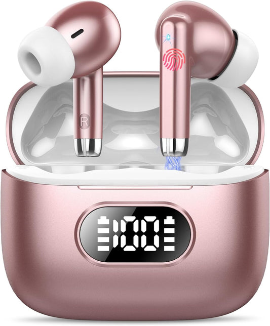 Powerful Sound Wireless Earbuds - 50H Playtime!