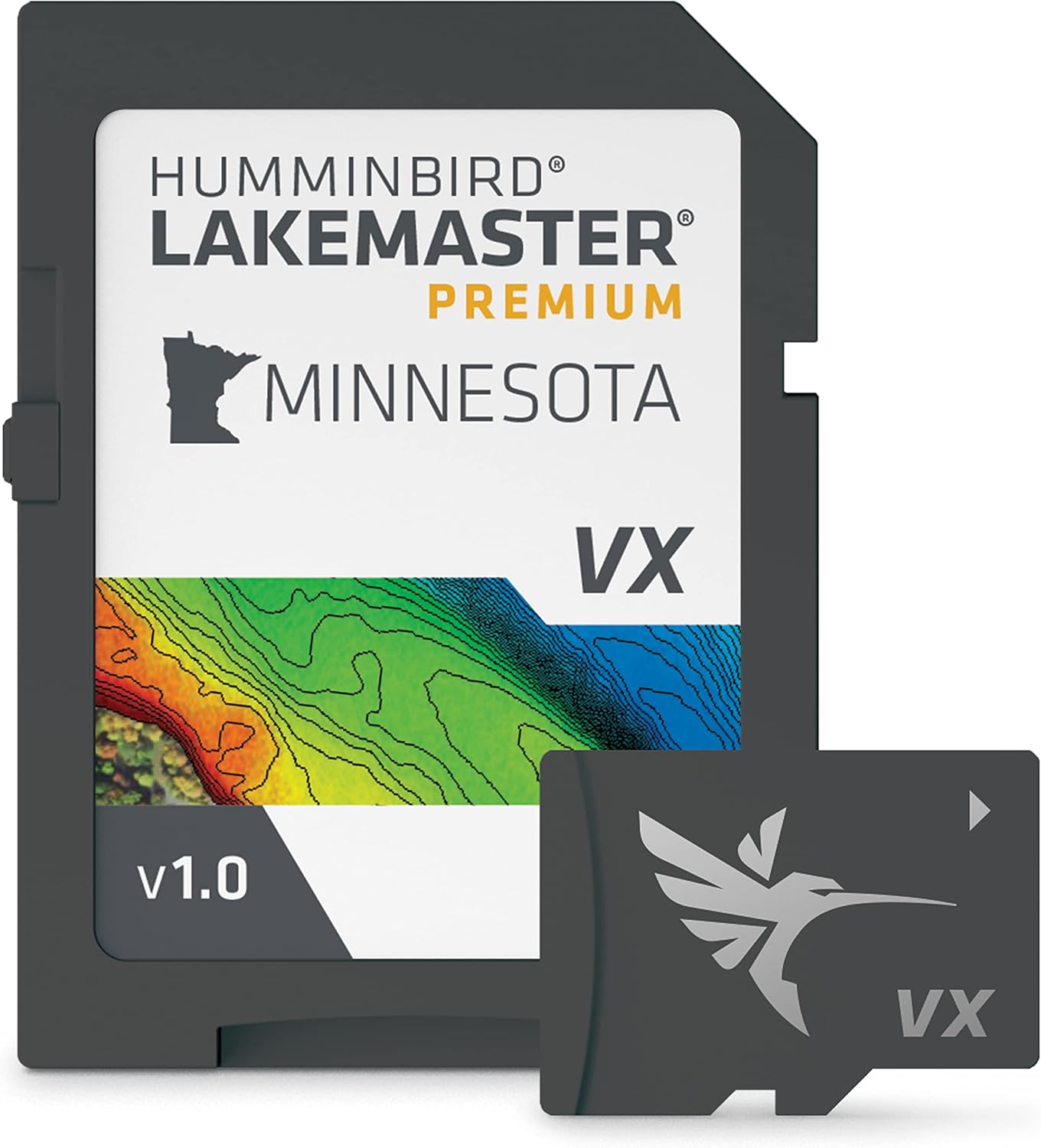 LakeMaster Premium Minnesota V1 Map SD Card for Fish Finders