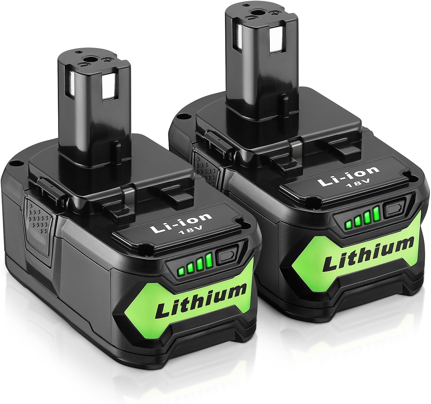 Powerextra 6.5Ah 18V Battery for Ryobi ONE+ Tools - 2 Pack