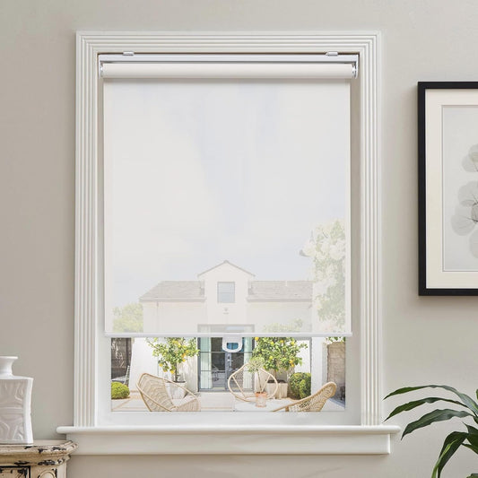 AOSKY Cordless Roller Shades for Windows with UV Protection