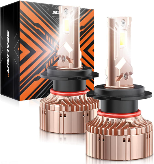 SEALIGHT H7 LED Bulbs 40000LM 6000K Cool White for Safety
