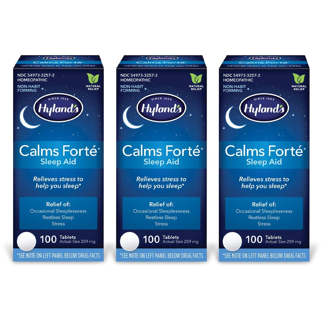 Hylands Calms Forte Sleep Aid Tablets for Natural Relief