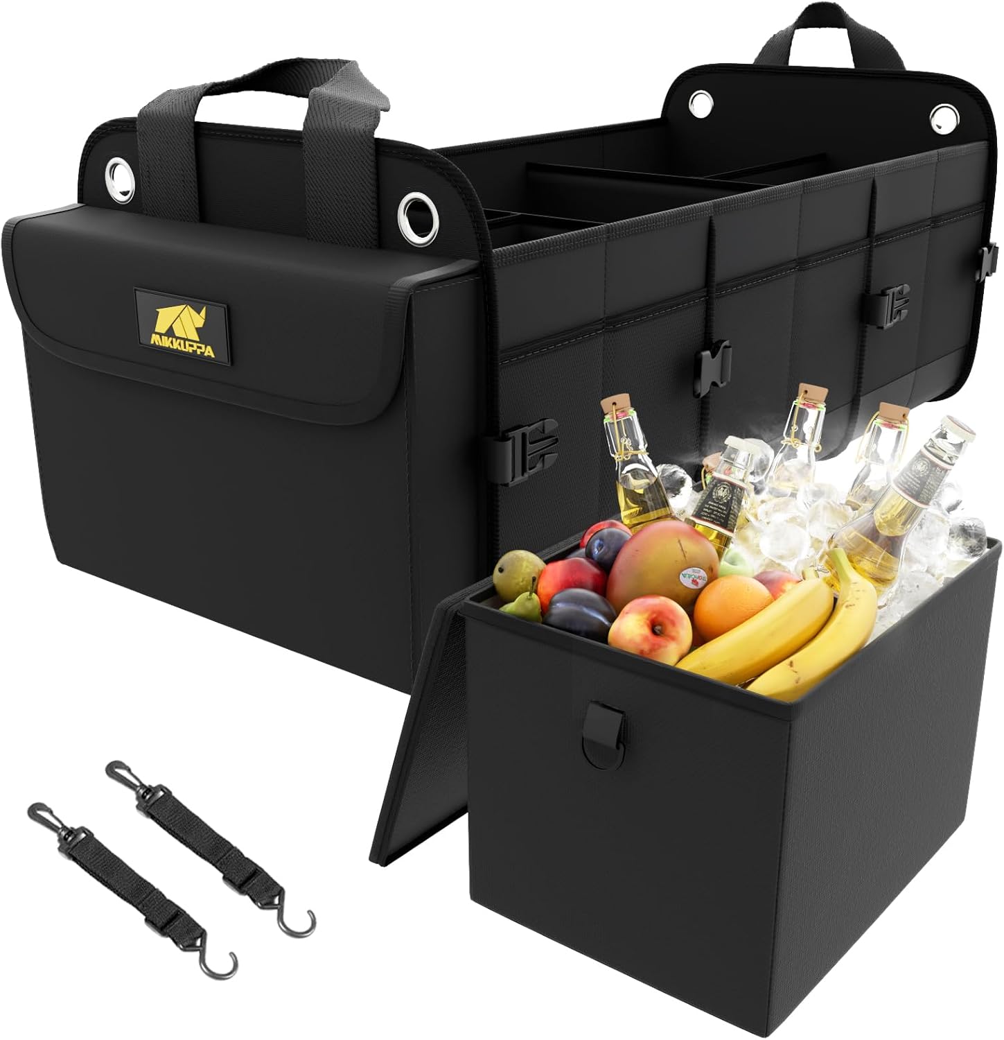 MIKKUPPA Car Trunk Organizer with Cooler - 100L Large Storage
