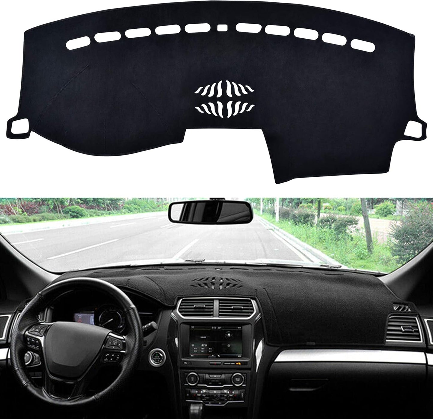 SPEEDWOW Dashboard Cover Mat for 2011-2019 Explorer Models