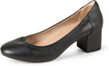 Womens Ballet Pump - Padded Comfort with Block Heel