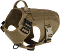 ICEFANG Tactical Dog Harness Large - MOLLE Vest with Metal Buckles