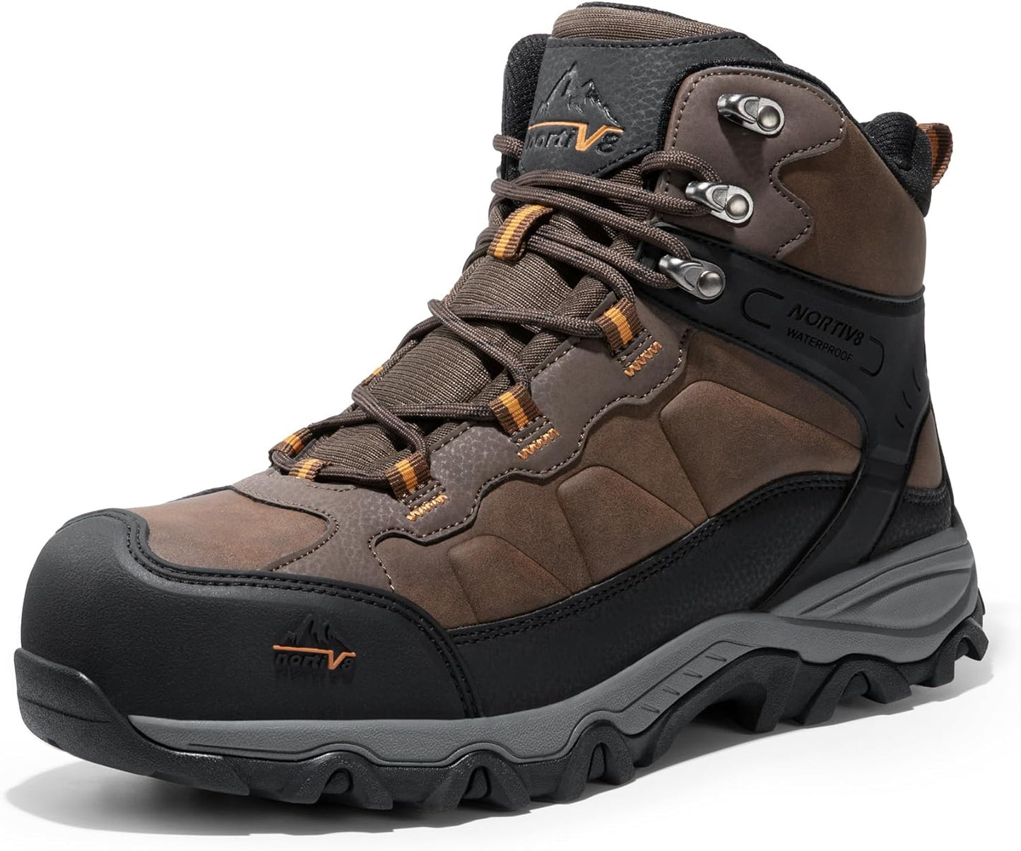 NORTIV 8 Waterproof Steel Toe Boots for Men - Safety & Comfort