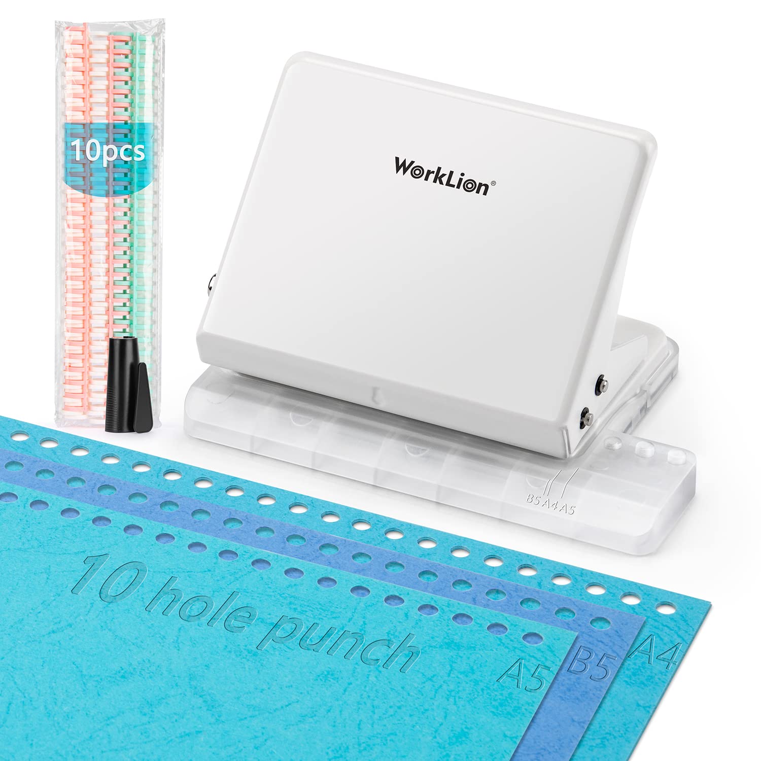 Binding Machine for Planner: Metal Hole Punch & Binder Rings