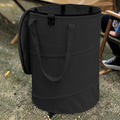 Collapsible 24 Gallon Pop Up Camping Trash Can with Lid - Black
