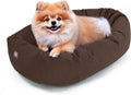 Orthopedic Donut Memory Foam Dog Bed 24 in - Supportive Cozy Nest