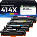 414X Toner Cartridge Set 4-Pack Replacement for HP 414X - High Yield