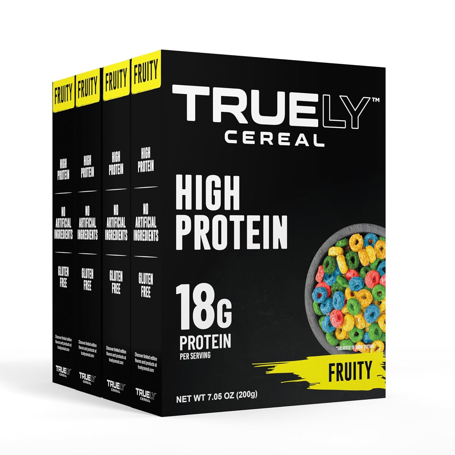 TRUELY Protein Cereal Fruity Flavor - High Protein, Low Sugar