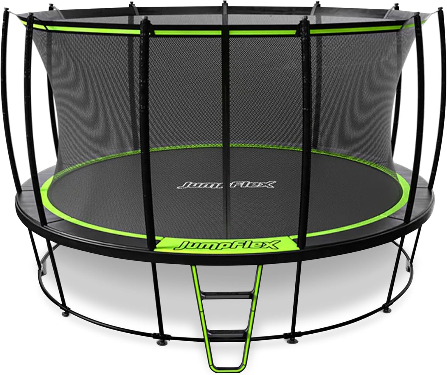 JumpFlex Trampoline with Basketball Hoop - 14FT Outdoor Fun