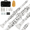 EASTROCK Bb Flat 17 Nickel Keys White Beginner Student Clarinet