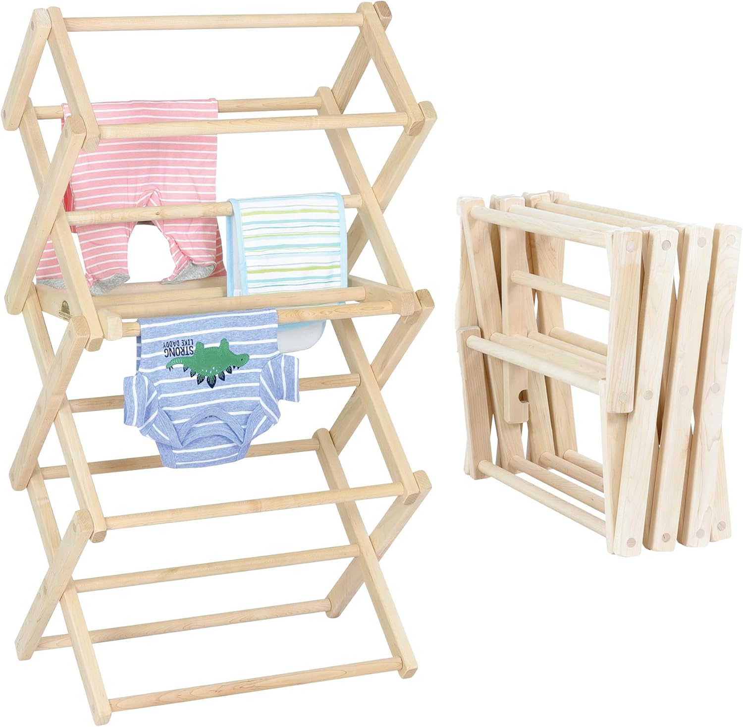 Pennsylvania Woodworks Clothes Drying Rack for Baby Clothes